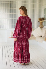 Teresa Maxi Dress - Rhubarb Kiva