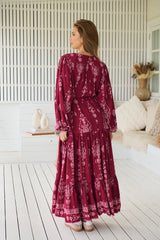 Teresa Maxi Dress - Rhubarb Kiva