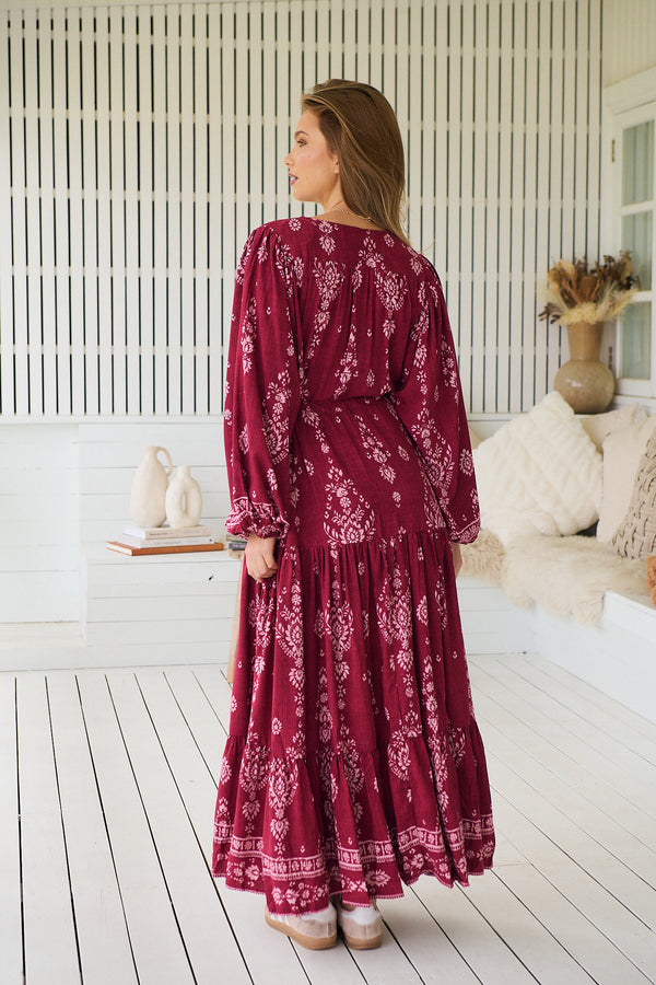 Teresa Maxi Dress - Rhubarb Kiva