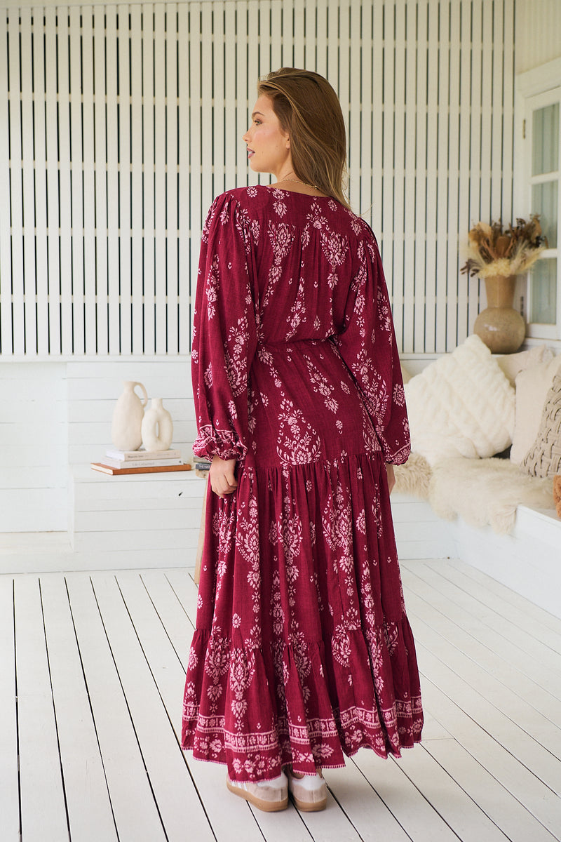Teresa Maxi Dress - Rhubarb Kiva