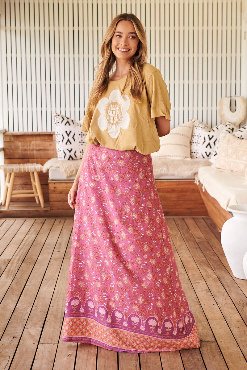 Reeva Maxi Skirt  - Rose