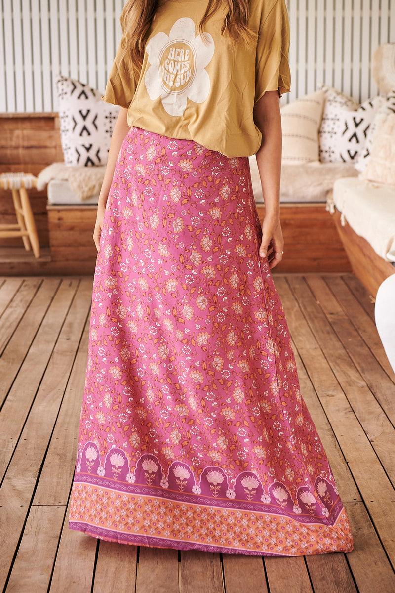 Reeva Maxi Skirt  - Rose