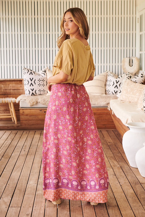 Reeva Maxi Skirt  - Rose