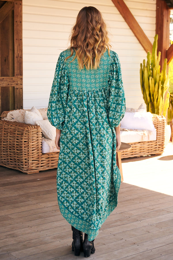Hazy Maisy Maxi Dress- Forest ~ Free People