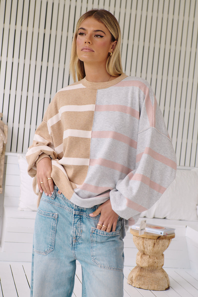 Uptown Stripe Pullover - Free People