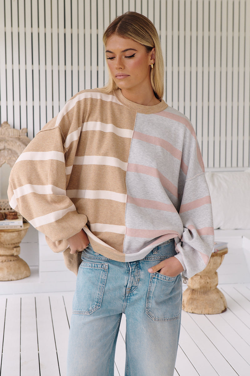 Uptown Stripe Pullover - Free People