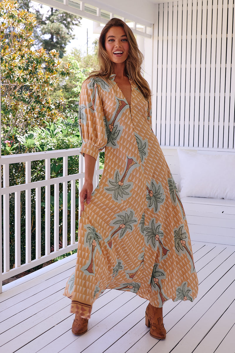 Zoie Maxi Dress - Sahara Sunset