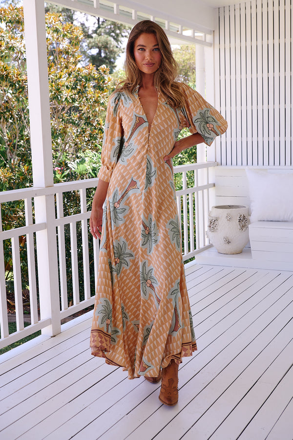 Zoie Maxi Dress - Sahara Sunset