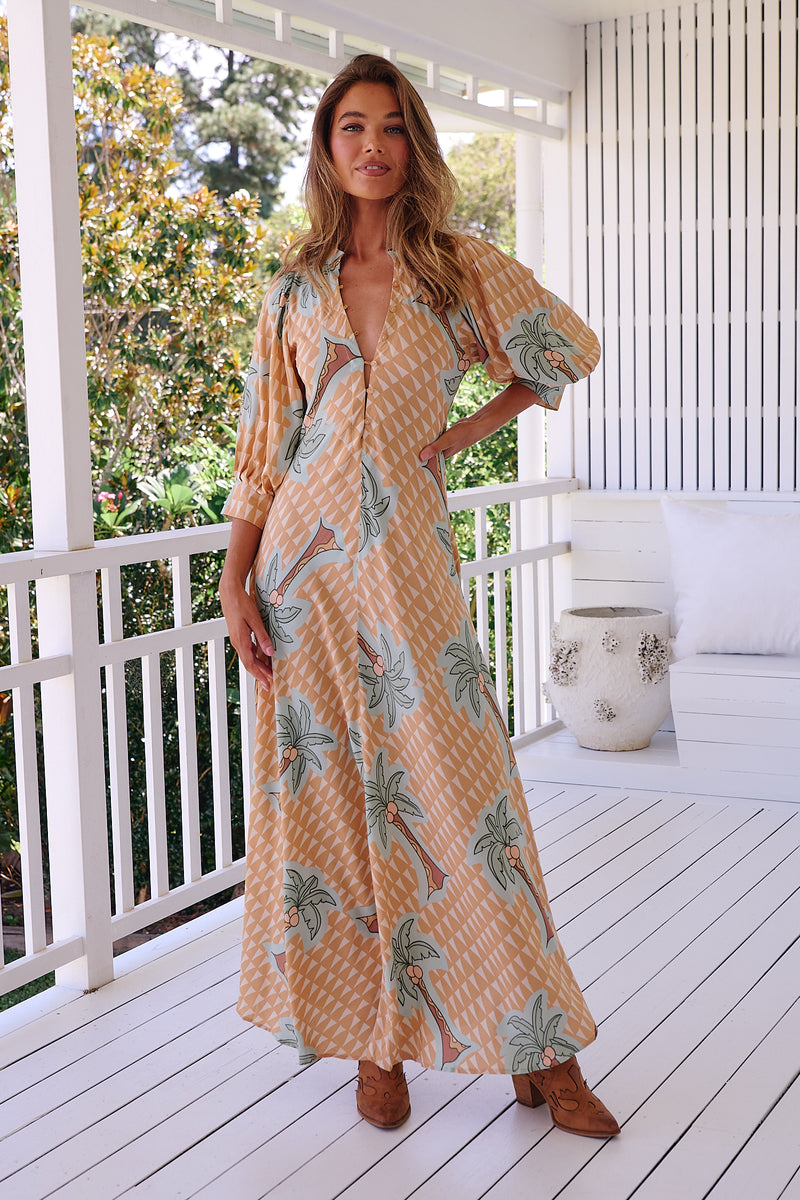 Zoie Maxi Dress - Sahara Sunset