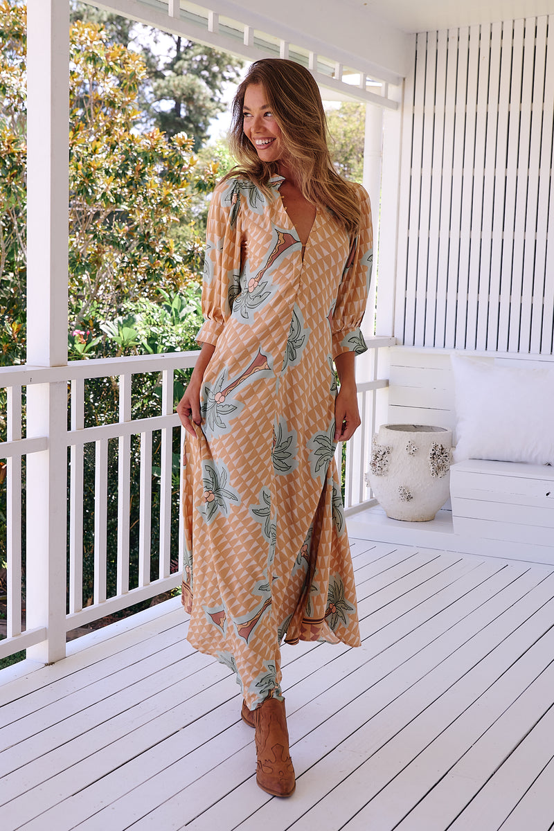 Zoie Maxi Dress - Sahara Sunset