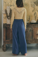 Ettie pants - Steal Blue