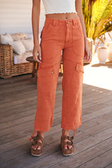 Come And Get It Utility Pants- Spice - Free People