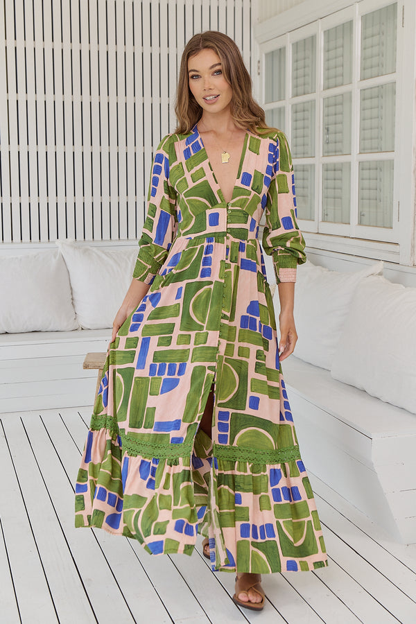 Tabitha Maxi Dress -  Mystic Matcha