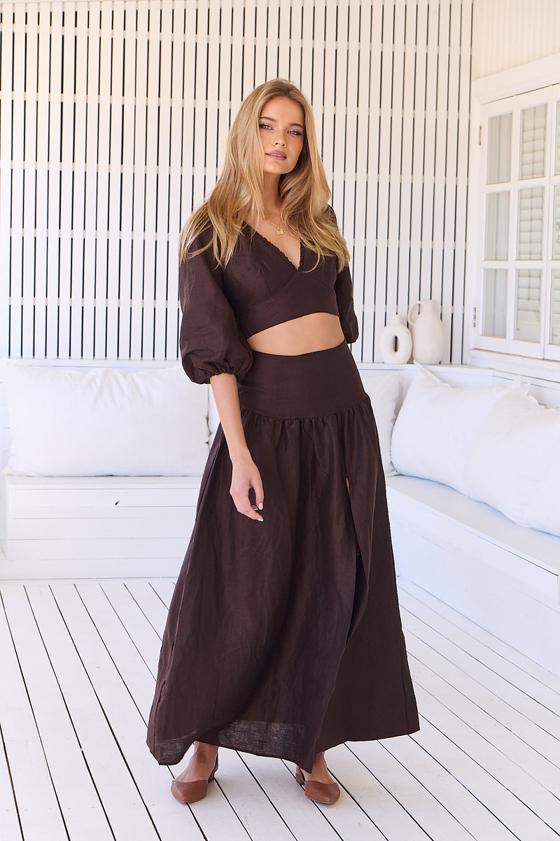 Fluir Top - Chocolate Wanderlust