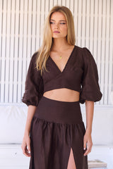 Fluir Top - Chocolate Wanderlust