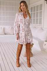 Eloise Mini Dress - White Astrid