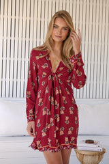 Tuesday Mini Dress - Grenache