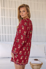 Tuesday Mini Dress - Grenache