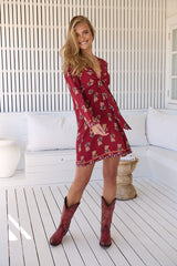 Tuesday Mini Dress - Grenache