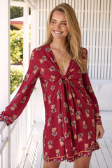 Tuesday Mini Dress - Grenache