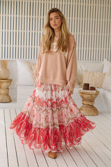 Super Thrills Convertible Maxi Skirt - Pink Sage ~ Free People