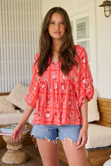 Temple Blouse - Zamora