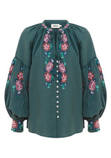 Ophelia Blouse-Pine  ~ Ministry of Style