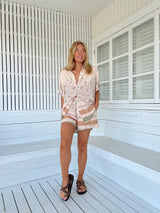Lola Shirt - Mist Flower