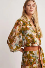 Abstract Botanica Blouse ~ MOS the label