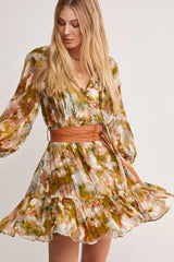 Abstract Botanica Mini Dress ~ MOS the label
