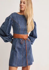 Waterlily Denim Mini Dress  ~ MOS the label