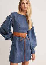 Waterlily Denim Mini Dress  ~ MOS the label