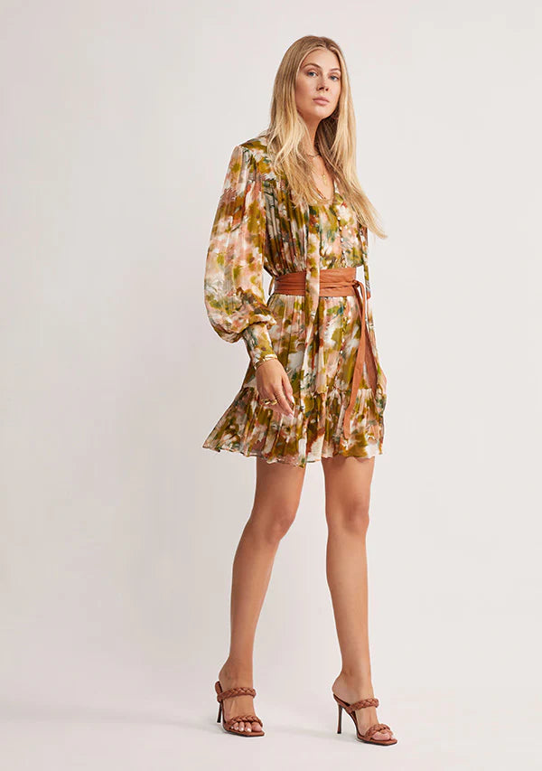 Abstract Botanica Mini Dress ~ MOS the label