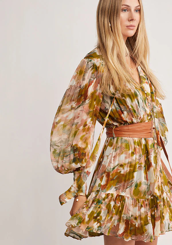 Abstract Botanica Mini Dress ~ MOS the label