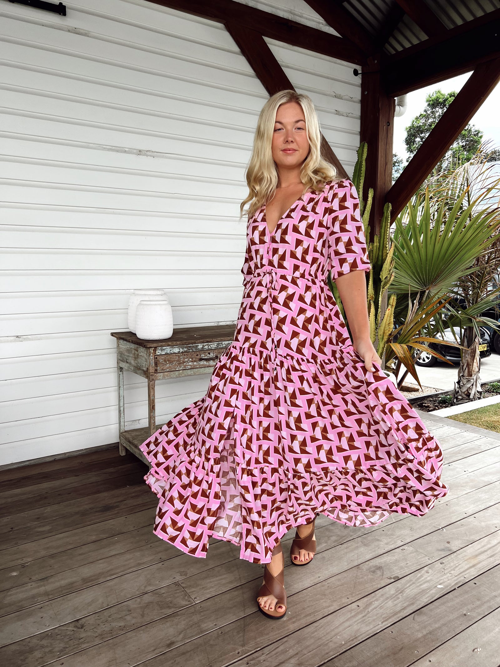 jaase tessa maxi dress We are loving the Tessa Maxi Dress ~ Laguna print by Jaase clothing.  Fall in love with a stunning boho maxi dress Perfect for the trans season  wardrobe collection, the 'Tessa Maxi