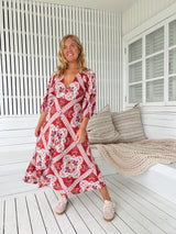 Lenni Midi Dress - Rosa