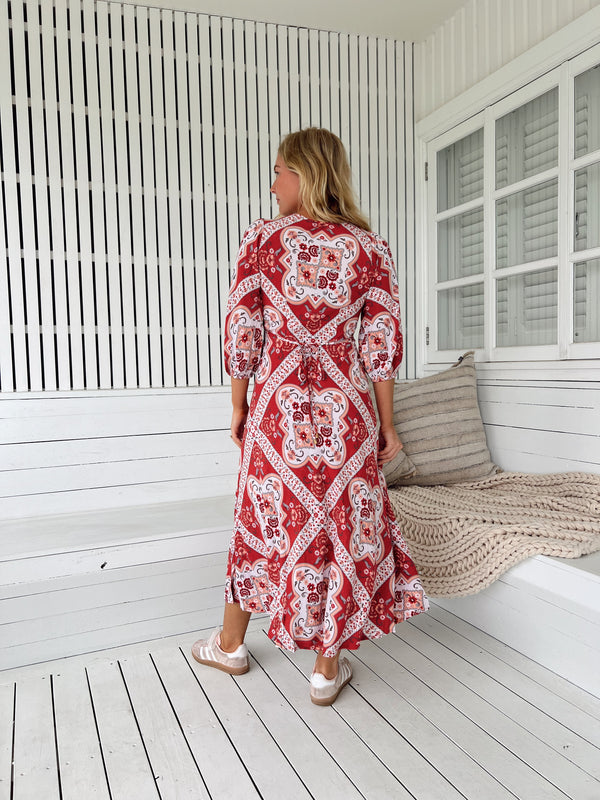 Lenni Midi Dress - Rosa