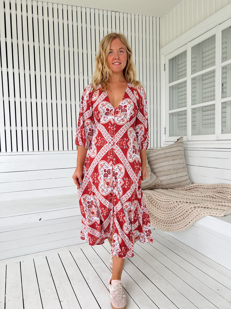 Lenni Midi Dress - Rosa
