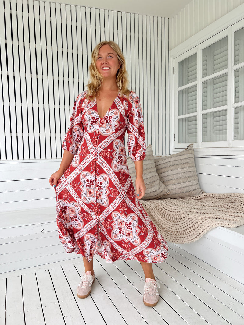 Lenni Midi Dress - Rosa