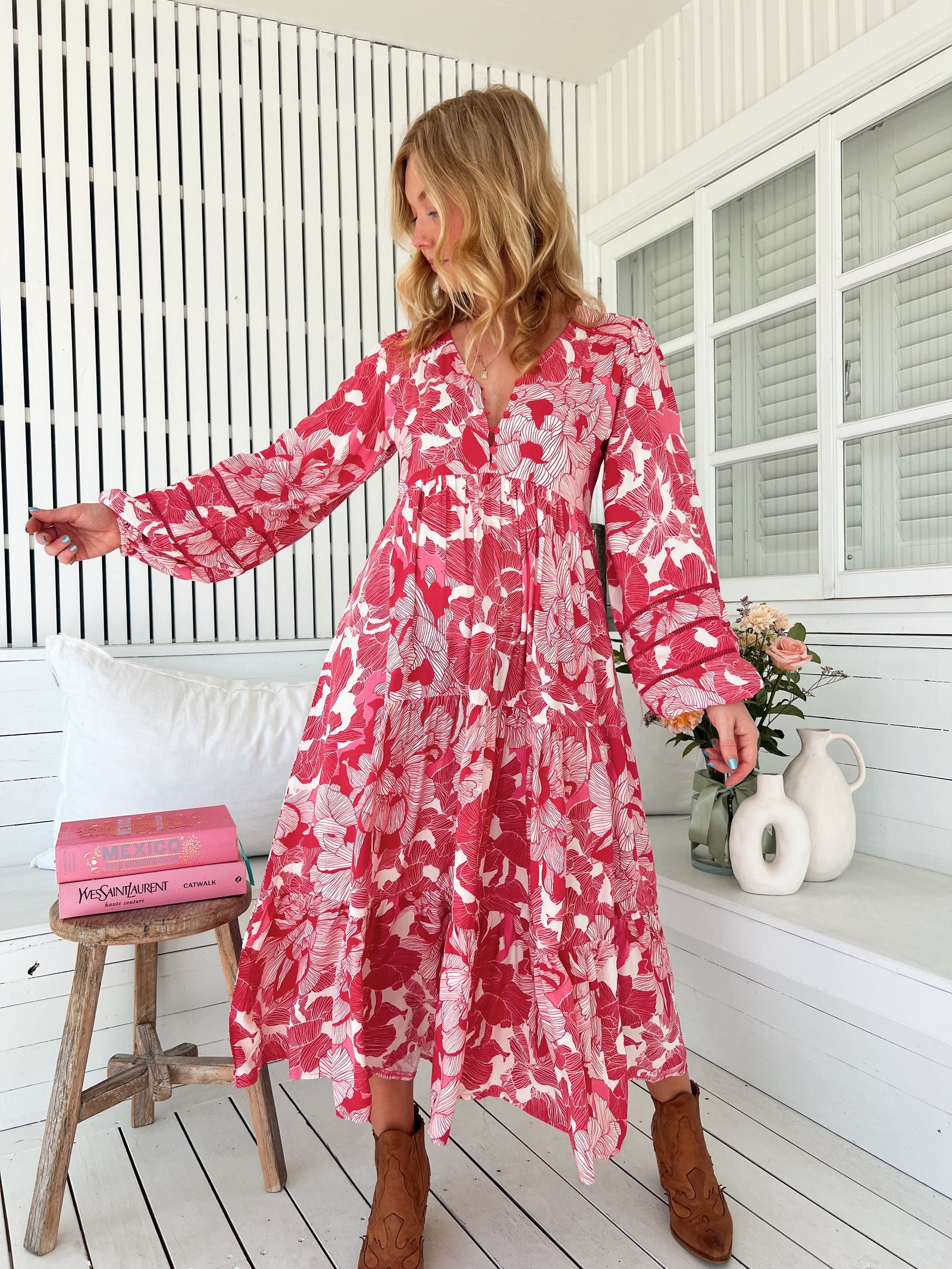 Eve Midi Dress - Soulina  Arizonia Rose