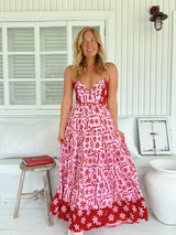 Bea Dress -  Strawberry Spritz