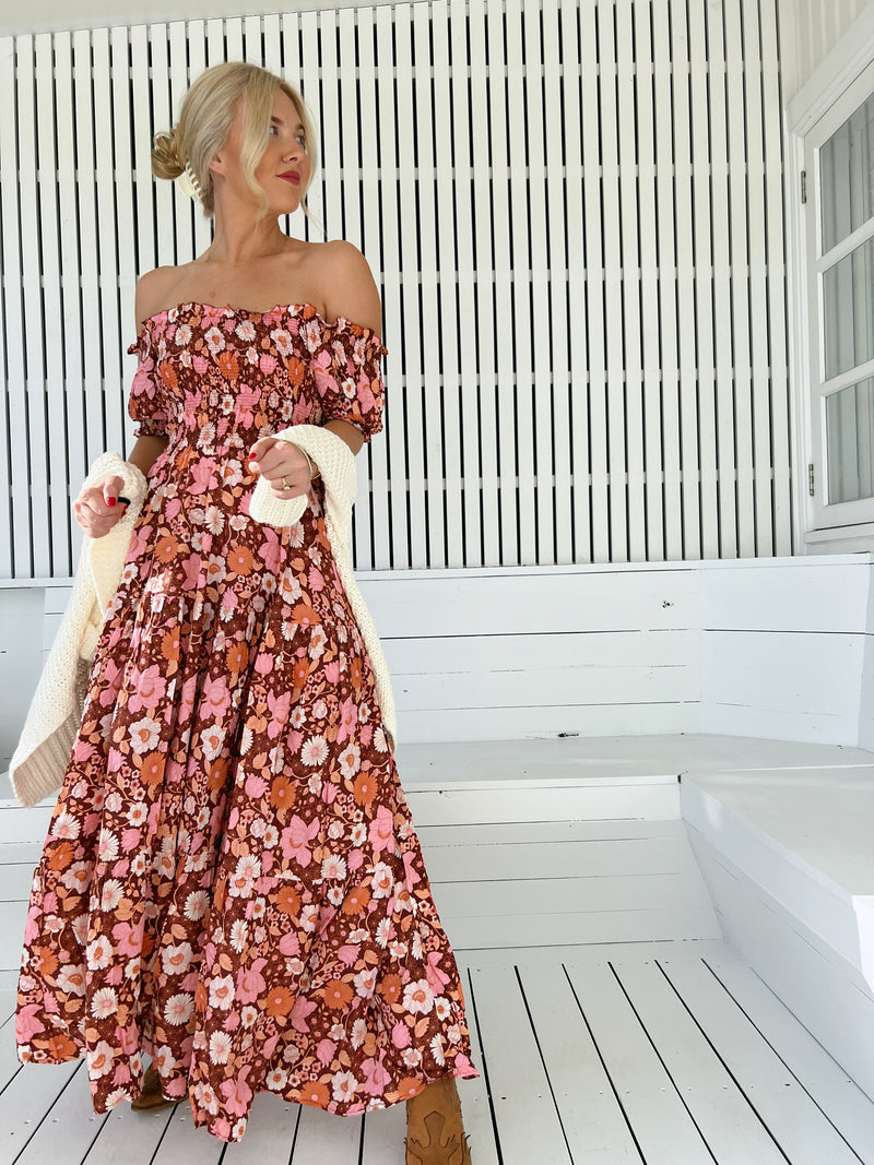 Claudette Maxi Dress - Pixie Print