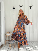 Catalonia Maxi Dress - Tierra