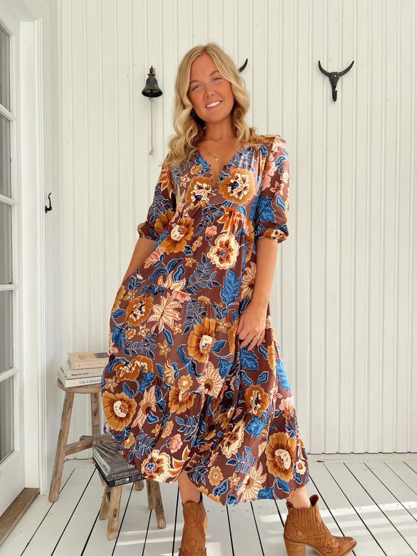 Eve Midi Dress - Tierra