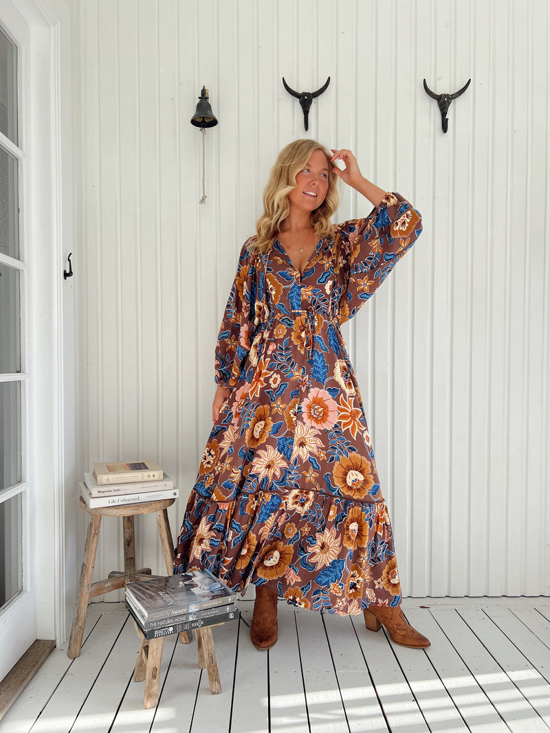 Catalonia Maxi Dress - Tierra