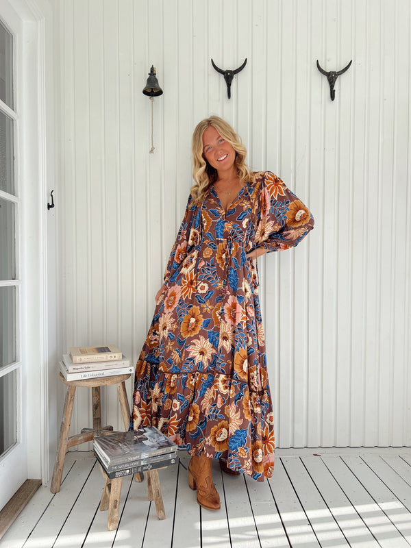Catalonia Maxi Dress - Tierra