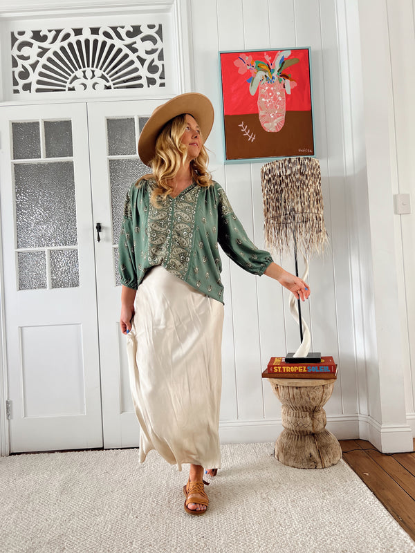 Montie Blouse - Viridian