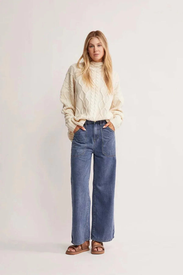 Water Lily Denim Pants ~ Ministry of Style