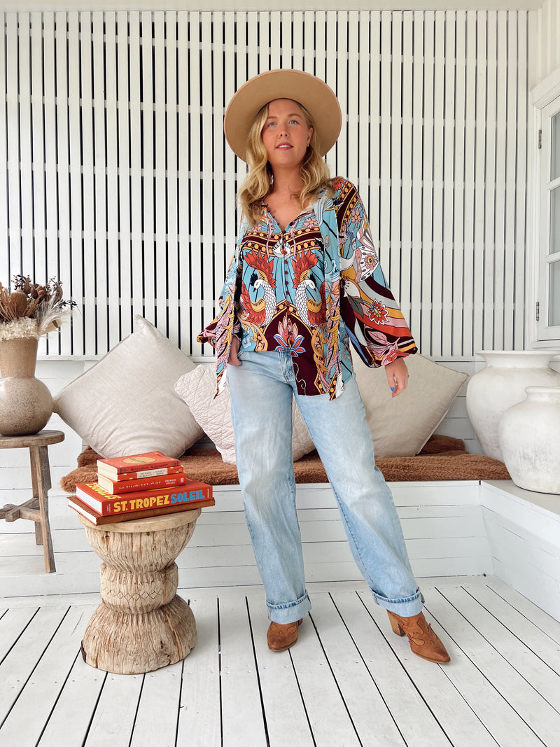 Imogen Blouse - Wild Hearts