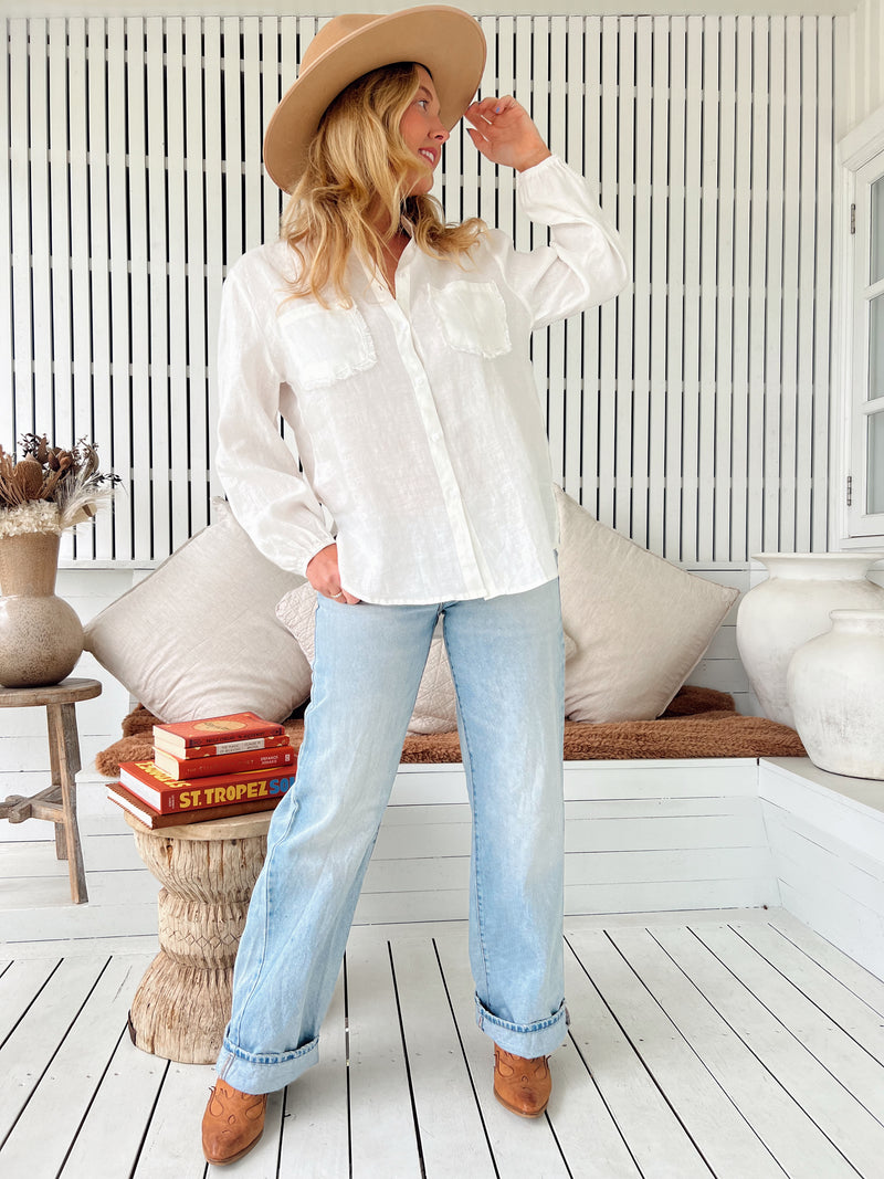Rhiannon Linen Shirt - Wild Hearts